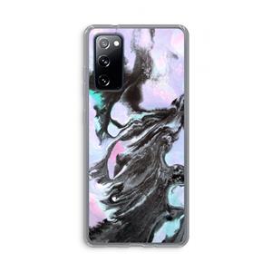 CaseCompany Pastel zwart: Samsung Galaxy S20 FE / S20 FE 5G Transparant Hoesje
