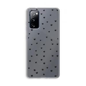 CaseCompany Kleine kattenkopjes: Samsung Galaxy S20 FE / S20 FE 5G Transparant Hoesje