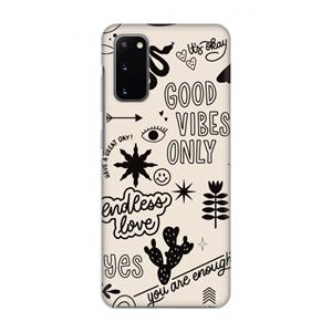 CaseCompany Good vibes: Volledig geprint Samsung Galaxy S20 Hoesje