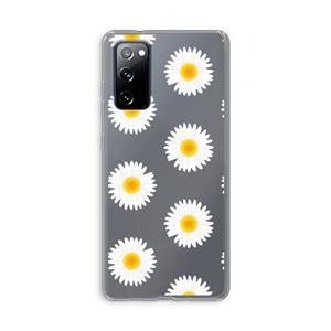 CaseCompany Margrietjes: Samsung Galaxy S20 FE / S20 FE 5G Transparant Hoesje