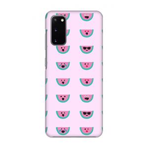 CaseCompany Smiley watermeloenprint: Volledig geprint Samsung Galaxy S20 Hoesje