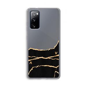 CaseCompany Gouden marmer: Samsung Galaxy S20 FE / S20 FE 5G Transparant Hoesje