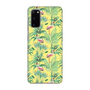CaseCompany Flamingo party: Volledig geprint Samsung Galaxy S20 Hoesje