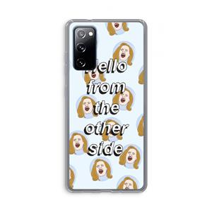 CaseCompany Hello: Samsung Galaxy S20 FE / S20 FE 5G Transparant Hoesje