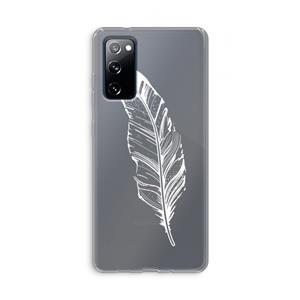 CaseCompany Pluim: Samsung Galaxy S20 FE / S20 FE 5G Transparant Hoesje