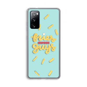 CaseCompany Always fries: Samsung Galaxy S20 FE / S20 FE 5G Transparant Hoesje