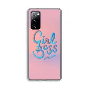 CaseCompany Girl boss: Samsung Galaxy S20 FE / S20 FE 5G Transparant Hoesje