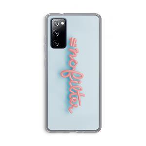CaseCompany nofilter: Samsung Galaxy S20 FE / S20 FE 5G Transparant Hoesje