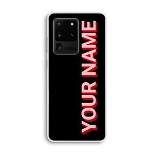 CaseCompany Namecase: Samsung Galaxy S20 Ultra Transparant Hoesje