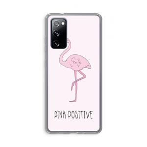 CaseCompany Pink positive: Samsung Galaxy S20 FE / S20 FE 5G Transparant Hoesje