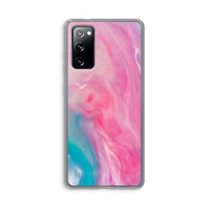 CaseCompany Roze explosie: Samsung Galaxy S20 FE / S20 FE 5G Transparant Hoesje