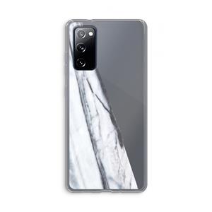 CaseCompany Gestreepte marmer: Samsung Galaxy S20 FE / S20 FE 5G Transparant Hoesje