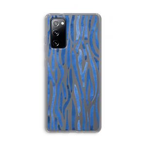 CaseCompany Blauwe nerven: Samsung Galaxy S20 FE / S20 FE 5G Transparant Hoesje