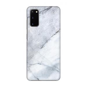 CaseCompany Witte marmer: Volledig geprint Samsung Galaxy S20 Hoesje