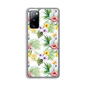 CaseCompany Gele kuif: Samsung Galaxy S20 FE / S20 FE 5G Transparant Hoesje