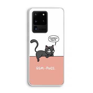 CaseCompany GSM poes: Samsung Galaxy S20 Ultra Transparant Hoesje
