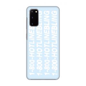 CaseCompany Hotline bling blue: Volledig geprint Samsung Galaxy S20 Hoesje