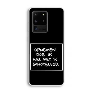 CaseCompany Schotelvod: Samsung Galaxy S20 Ultra Transparant Hoesje