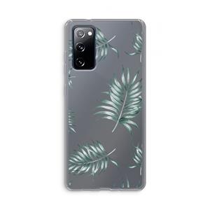 CaseCompany Simple leaves: Samsung Galaxy S20 FE / S20 FE 5G Transparant Hoesje