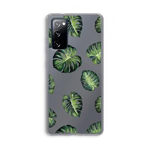 CaseCompany Tropische bladeren: Samsung Galaxy S20 FE / S20 FE 5G Transparant Hoesje