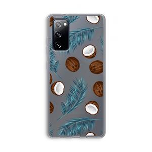 CaseCompany Kokosnoot roze: Samsung Galaxy S20 FE / S20 FE 5G Transparant Hoesje