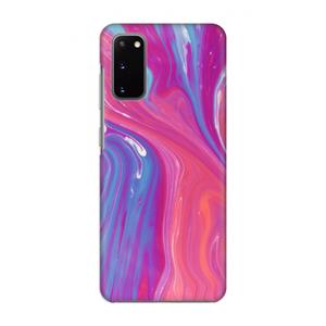 CaseCompany Paarse stroom: Volledig geprint Samsung Galaxy S20 Hoesje