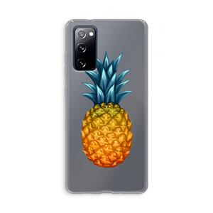 CaseCompany Grote ananas: Samsung Galaxy S20 FE / S20 FE 5G Transparant Hoesje