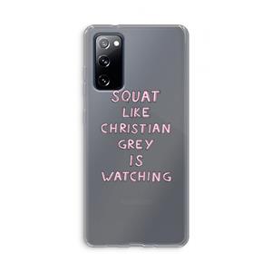 CaseCompany Christian Grey: Samsung Galaxy S20 FE / S20 FE 5G Transparant Hoesje