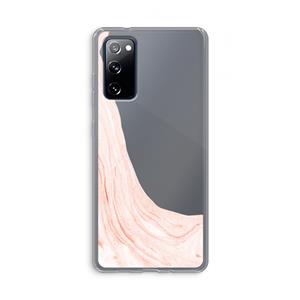 CaseCompany Peach bath: Samsung Galaxy S20 FE / S20 FE 5G Transparant Hoesje