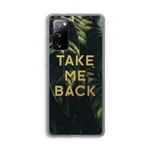 CaseCompany Take me back: Samsung Galaxy S20 FE / S20 FE 5G Transparant Hoesje