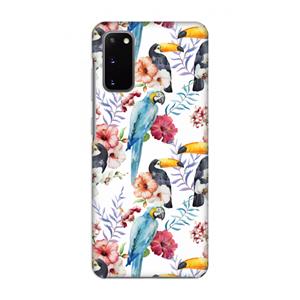 CaseCompany Bloemen tukan: Volledig geprint Samsung Galaxy S20 Hoesje