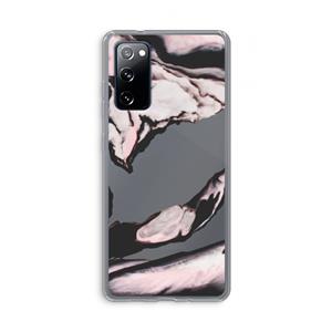 CaseCompany Roze stroom: Samsung Galaxy S20 FE / S20 FE 5G Transparant Hoesje