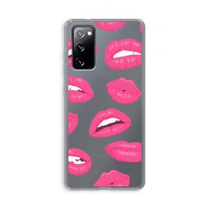 CaseCompany Bite my lip: Samsung Galaxy S20 FE / S20 FE 5G Transparant Hoesje