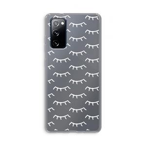 CaseCompany Wimpers: Samsung Galaxy S20 FE / S20 FE 5G Transparant Hoesje