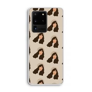 CaseCompany Bonjour mon amour: Samsung Galaxy S20 Ultra Transparant Hoesje