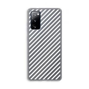 CaseCompany Strepen zwart-wit: Samsung Galaxy S20 FE / S20 FE 5G Transparant Hoesje