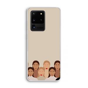 CaseCompany Girls girls girls: Samsung Galaxy S20 Ultra Transparant Hoesje