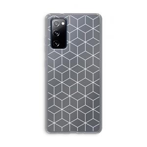 CaseCompany Zwart-witte kubussen: Samsung Galaxy S20 FE / S20 FE 5G Transparant Hoesje