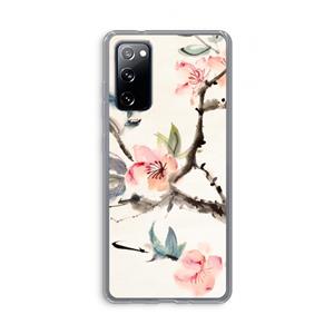 CaseCompany Japanse bloemen: Samsung Galaxy S20 FE / S20 FE 5G Transparant Hoesje