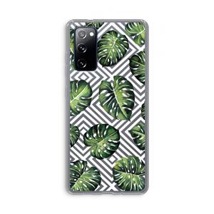 CaseCompany Geometrische jungle: Samsung Galaxy S20 FE / S20 FE 5G Transparant Hoesje