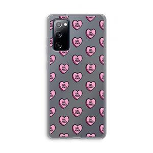 CaseCompany GIRL POWER: Samsung Galaxy S20 FE / S20 FE 5G Transparant Hoesje