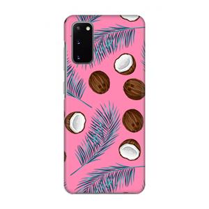CaseCompany Kokosnoot roze: Volledig geprint Samsung Galaxy S20 Hoesje