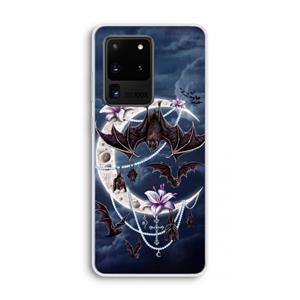 CaseCompany Vleermuizen Maan: Samsung Galaxy S20 Ultra Transparant Hoesje