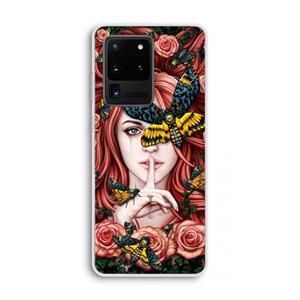 CaseCompany Lady Moth: Samsung Galaxy S20 Ultra Transparant Hoesje