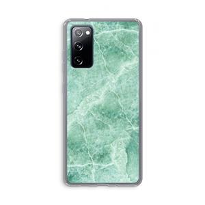 CaseCompany Groen marmer: Samsung Galaxy S20 FE / S20 FE 5G Transparant Hoesje