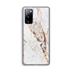 CaseCompany Goud marmer: Samsung Galaxy S20 FE / S20 FE 5G Transparant Hoesje