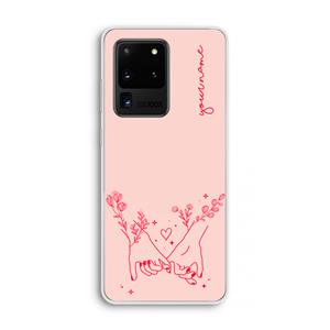 CaseCompany Best Friends: Samsung Galaxy S20 Ultra Transparant Hoesje