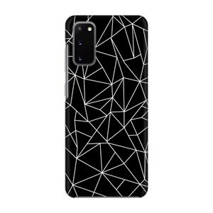 CaseCompany Geometrische lijnen wit: Volledig geprint Samsung Galaxy S20 Hoesje