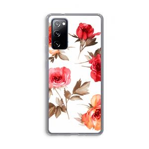 CaseCompany Roosjes: Samsung Galaxy S20 FE / S20 FE 5G Transparant Hoesje