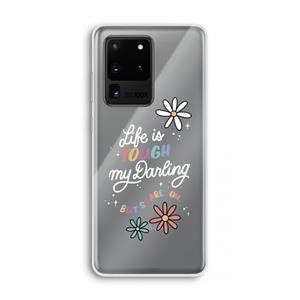 CaseCompany Tough Life: Samsung Galaxy S20 Ultra Transparant Hoesje